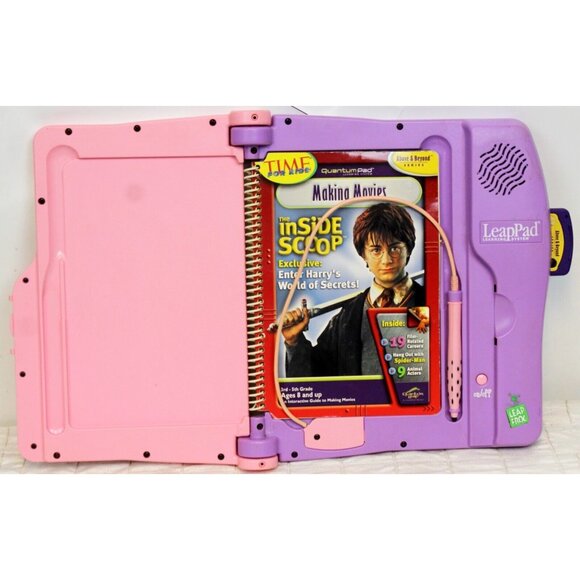 Leap Frog Pad Harry Potter Interactive Book Grade 3-5 Making Movie Game Fun Pink - Picture 10 of 13